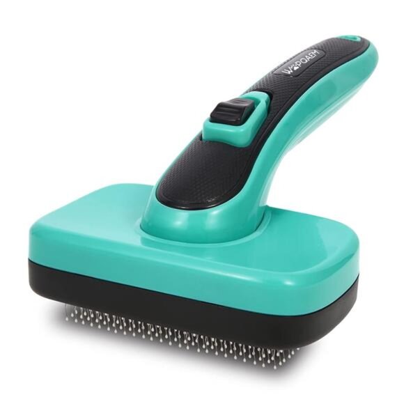 Dogs Self Cleaning Slicker Brush for Shedding & Grooming Short Long Haired Pets - Picture 1 of 7